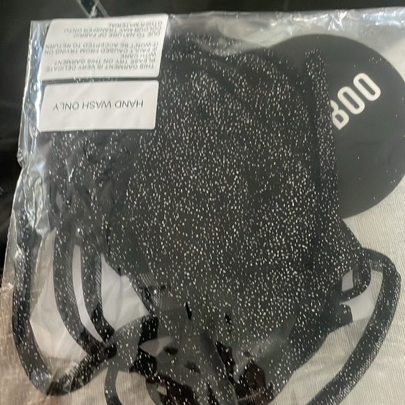 Black sparkle crop top - Picture 4 of 4